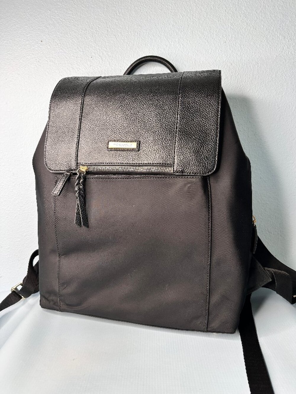 MinkeeBlue Mariah Backpack Lunch Bag Work Travel Bag Black